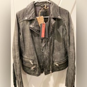Leather Fringe Jacket